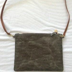 Clare V. Sac Bretelle Croc bag